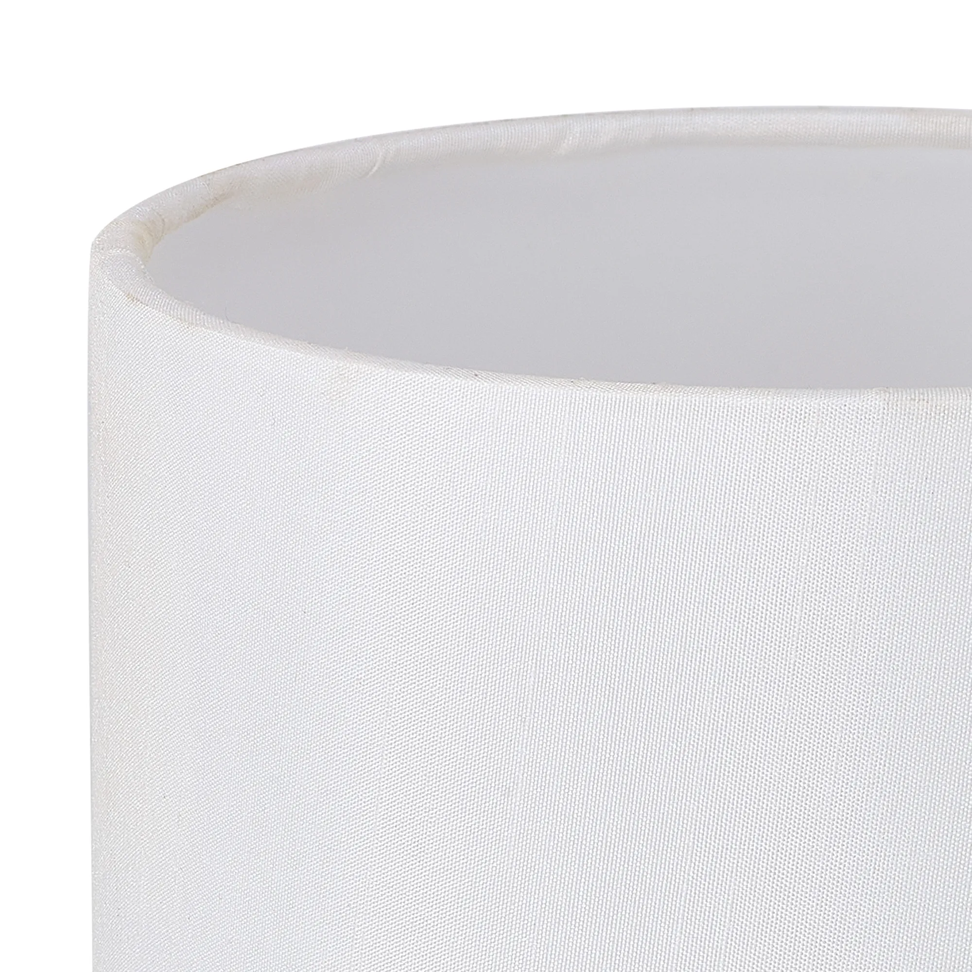 Serena 16cm Faux Silk Fabric Shade White D0868  Deco Serena